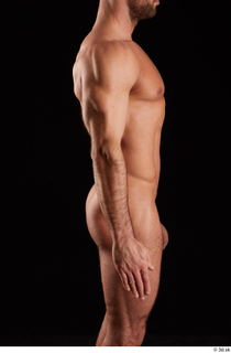 Larry Steel  1 arm flexing nude side view 0001.jpg